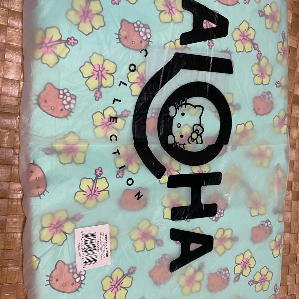 ALOHA Collection x DFS x Hello Kitty COMPLETE Tan Kitty Hibiscus Splash - Picture 12 of 16